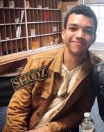 Justice Smith All The Bright Places Theodore Finch Brown Jacket