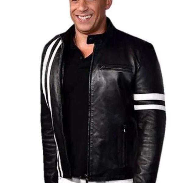 Bloodshot Vin Diesel Ray Garrison Black Leather Jacket