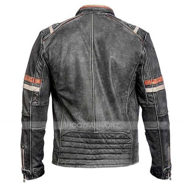 Vintage Black Distressed Retro 2 Classic Jacket