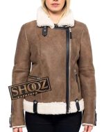 Alexandra Breckenridge Virgin River Malinda Monroe Shearling Jacket