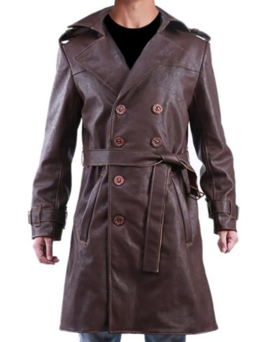 Watchmen Rorschach Leather Trench Coat 1 Watchmen Rorschach Leather Trench Coat