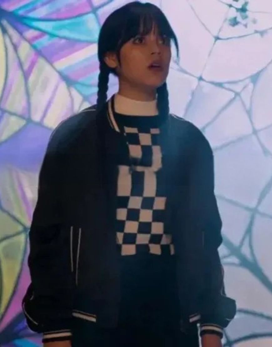 Wednesday 2022 Jenna Ortega Cotton Jacket 1 Wednesday 2022 Jenna Ortega Cotton Jacket