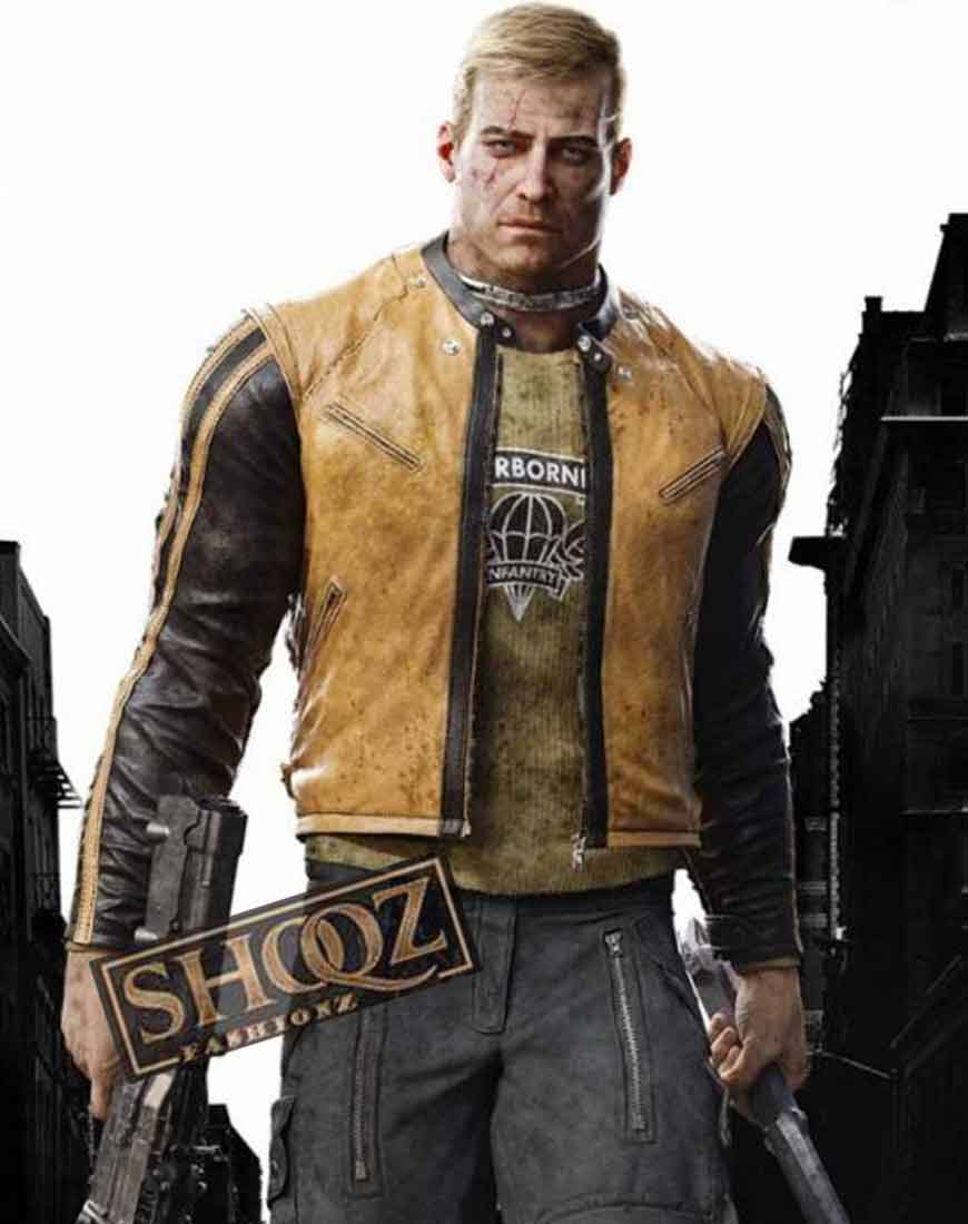 Wolfenstein 2 William Bj Blazkowicz Leather Jacket 1 Wolfenstein 2 William Bj Blazkowicz Leather Jacket