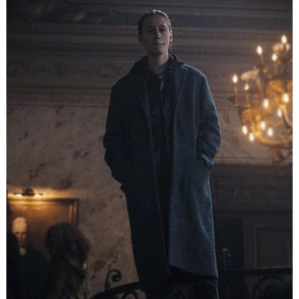 Wednesday Xavier Thorpe Grey Wool Coat