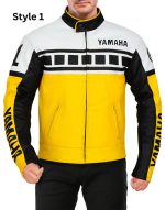 Yamaha Vintage Yellow Biker Riding Jacket