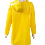Coraline Leather Yellow Rain Coat