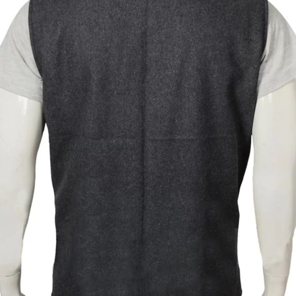John Dutton Grey Wool Vest