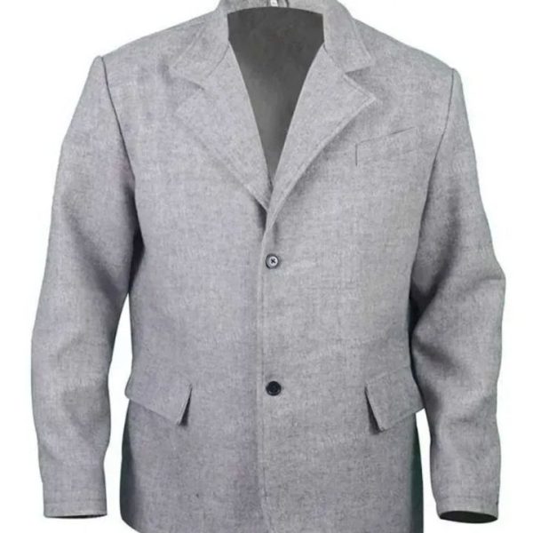 Yellowstone Luke Grimes Kayce Dutton Grey Wool Blazer