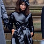The Batman Zo? Kravitz Black Leather Coat