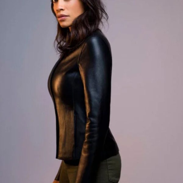 Zombieland Double Tap Rosario Dawson Leather Jacket