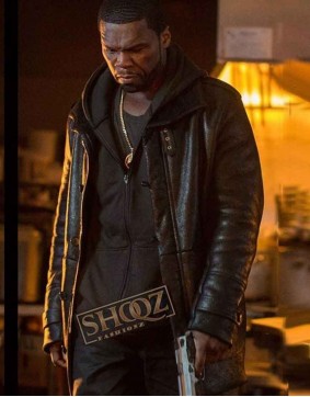 50 Central (Host) 50 Cent Black Leather Jacket