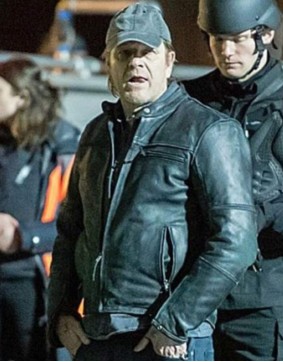 Curfew Sean Bean Black Leather Jacket
