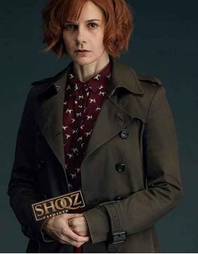 A Discovery Of Witches Louise Brealey Grey Cotton Coat