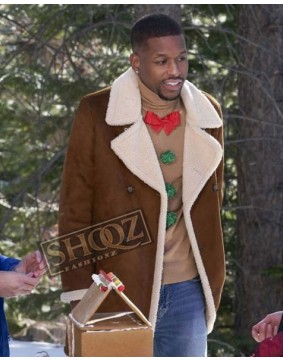 12 Dates of Christmas Anthony Assent Brown Suede Coat