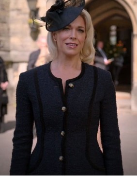 Ted Lasso Hannah Waddingham Black Long Coat